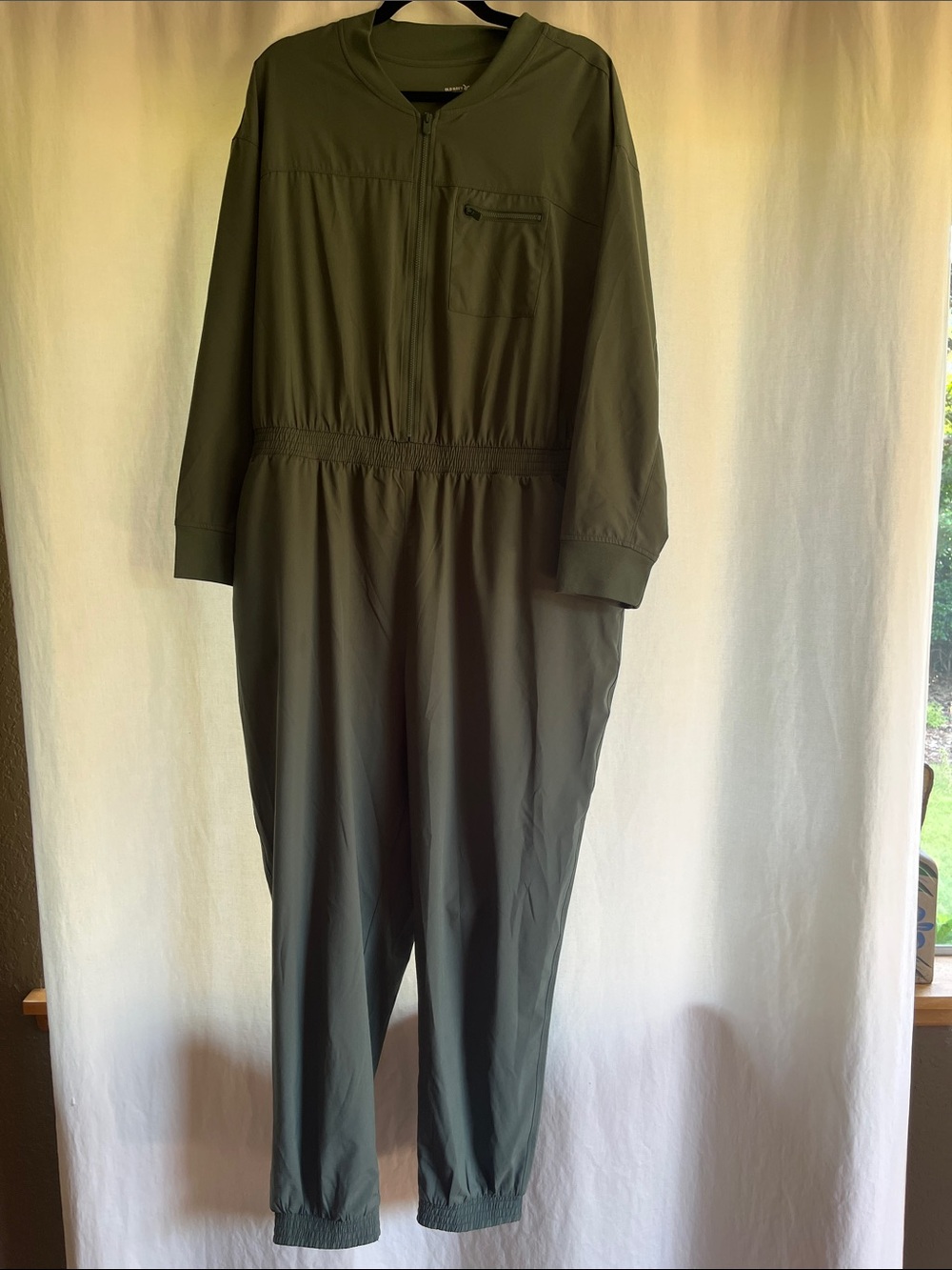 Old Navy Olive Green Stretchtech Jumpsuit